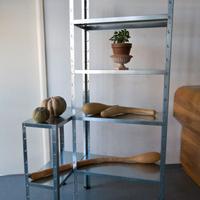 SCAFFALE METALLICO ZINCATO 150X80X30 CON 4 RIPIANI