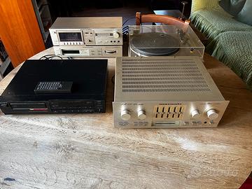 impianto HiFi anni '80 Marantz + Sony