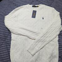 Ralph Lauren Maglioni Bianco M uomo