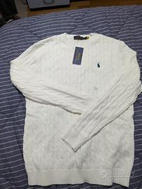 Ralph Lauren Maglioni Bianco M uomo