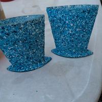 collezione di vasi in ceramica per orchidee e pian
