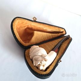 Pipa in schiuma di mare  vintage , sultano turco ,