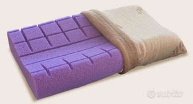 Cuscino Guanciale,  MEMORY LAVABILE - Fodera  Lino