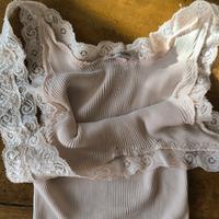 Top Intimissimi beige – cotone e seta, taglia S