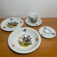 Piattini Bambini Porcellana Felix the Cat vintage