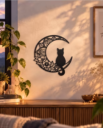decorazione da muro gattino