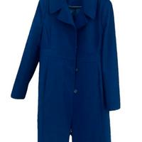 Cappotto KAOS lana monopetto 44 blu MADE IN ITALY