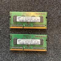 2 Banchi RAM 1GB So-Dimm
