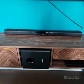 sound bar con sub woofer wireless  philips 