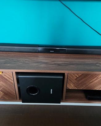 sound bar con sub woofer wireless  philips 