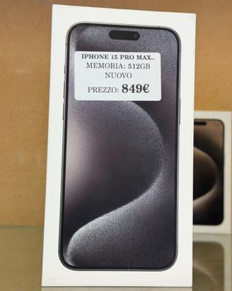 IPHONE 15 PRO MAX - 512GB - NUOVO