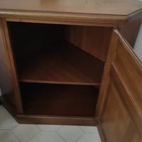 Mobile angolo per tv in legno