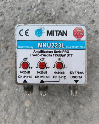 Amplificatore segnale antenna TV MITAN