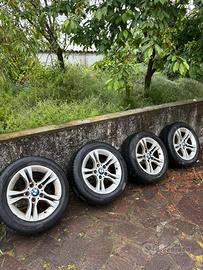 Cerchi 5x120 e gomme 205/55/16 bmw
