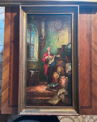 Dipinto olio su tela, fine 800 inizio 900