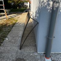 Pensilina in acciaio inox e plexiglas