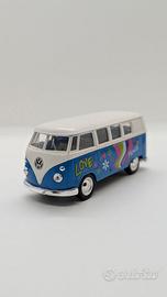 Welly Volkswagen T1 bus 1963 49764 1/34 blue