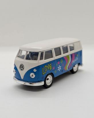 Welly Volkswagen T1 bus 1963 49764 1/34 blue