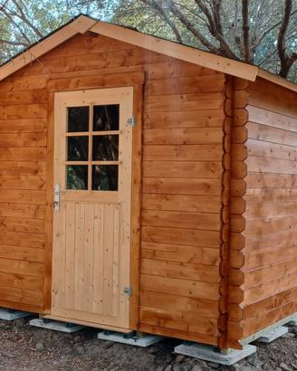 CASETTA DI LEGNO AMALFI 240x240x222h spessore 19mm