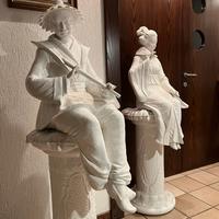 Grandi sculture di pregio in ceramica H144cm