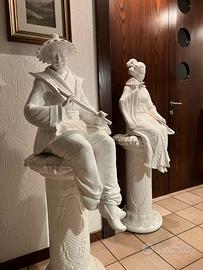Grandi sculture di pregio in ceramica H144cm
