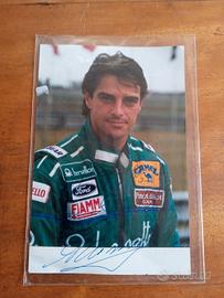 Automobilismo fotocartolina Ale Nannini autografo