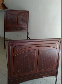 Letto in ferro stile liberty