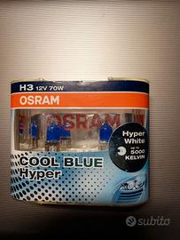 2 Lampade Auto OSRAM H3 12v 70w Cool Blue Hyper