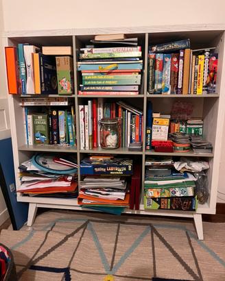 Mobile Libreria Bambini  + tavolino Legno