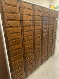 Cassettiere farmacia in legno
