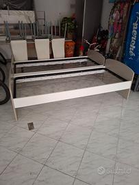 2 letti con rete 1 piazza