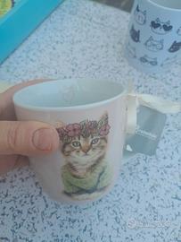 tazza con gatto