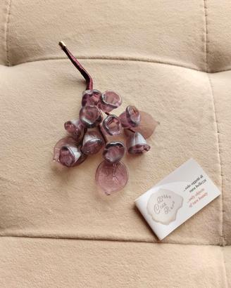 Ciclamino in vetro di murano 