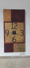 Orologio quadro su tela