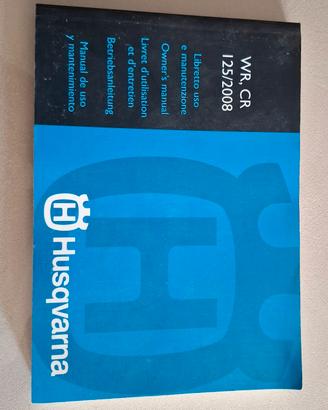 libretto uso manutenzione Husqvarna WR,CR 
