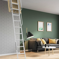Scala Retrattile Acciaio 50 x 90 cm Bianco