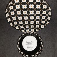 Coppia piatto e ciotola ceramica