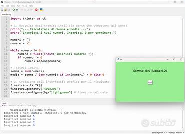Lezioni Python e Arduino con Ingegnere esperto