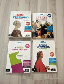 4 libri di italiano "NOI C'ERAVAMO"