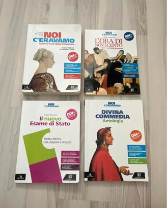 4 libri di italiano "NOI C'ERAVAMO"