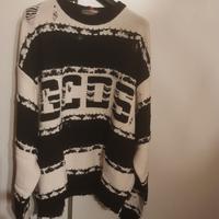 Maglione GCDS tg. L bianco/nero