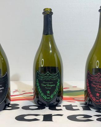 Bottiglie vuote domperignon luminose 3 colori