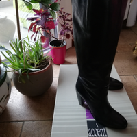 Stivali Bata donna in pura pelle nera