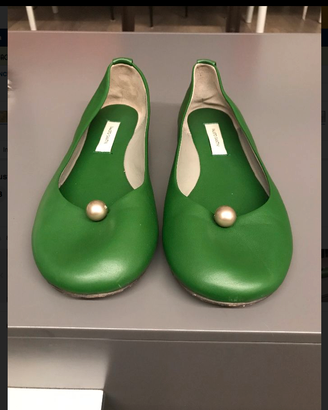 FaustoSANTINItg38esclusiveBALLERINE"CANAGLIA"pelle