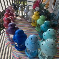 Lanterne colorate per candele