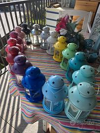 Lanterne colorate per candele