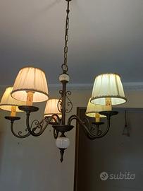 Lampadario Vintage  Classico a 5 luci