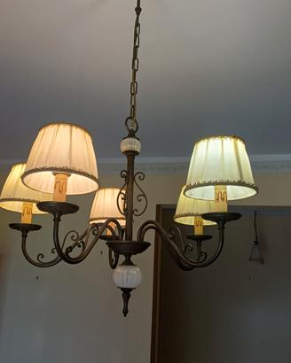 Lampadario Vintage  Classico a 5 luci