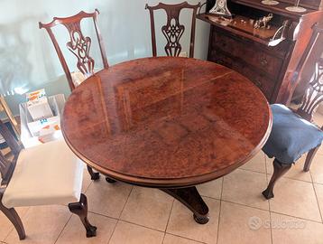 Tavolo in radica di noce