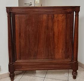 madia e letto singolo in legno